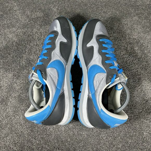Nike Air Pegasus 708073-991 Mens Sz 12 Black Silver Leather Athletic Shoes Used main image 5